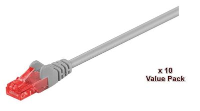 MicroConnect CAT6 U/UTP Network Cable 7m, Grey VALUEPACK (10pcs)
